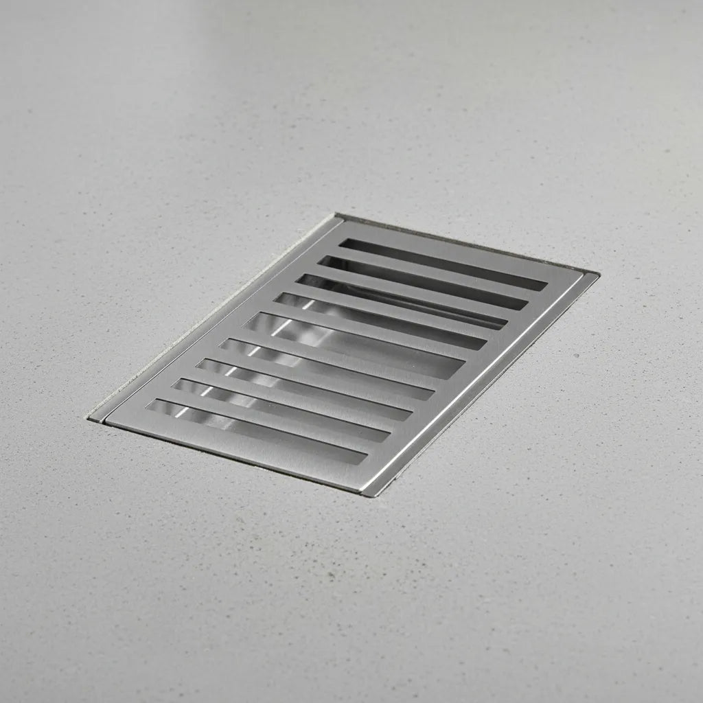 Grelha e Porta Grelha 20x30 - Escovado - LGMAIS