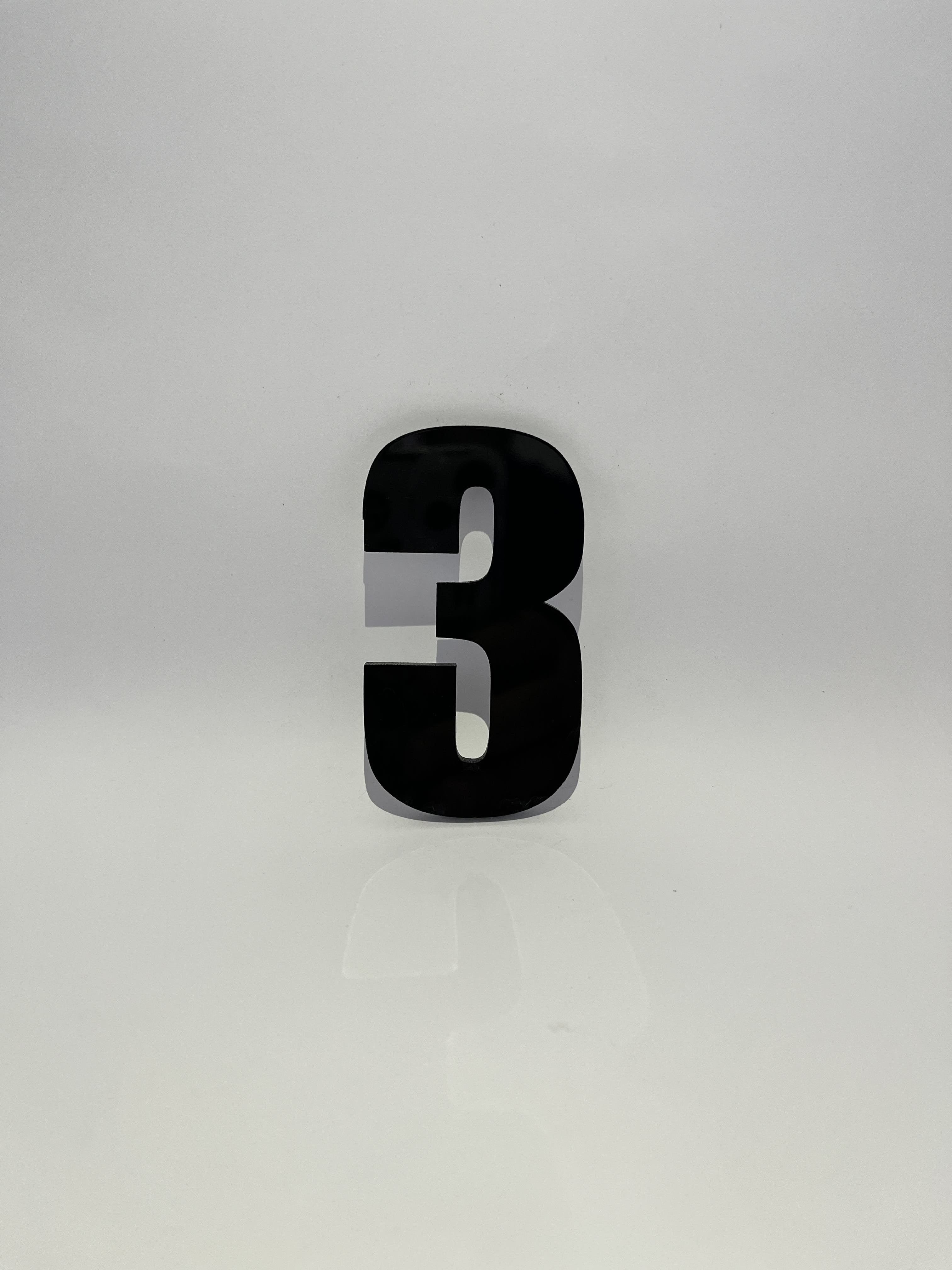 Número Residencial Acrílico - Preto - LG MAIS