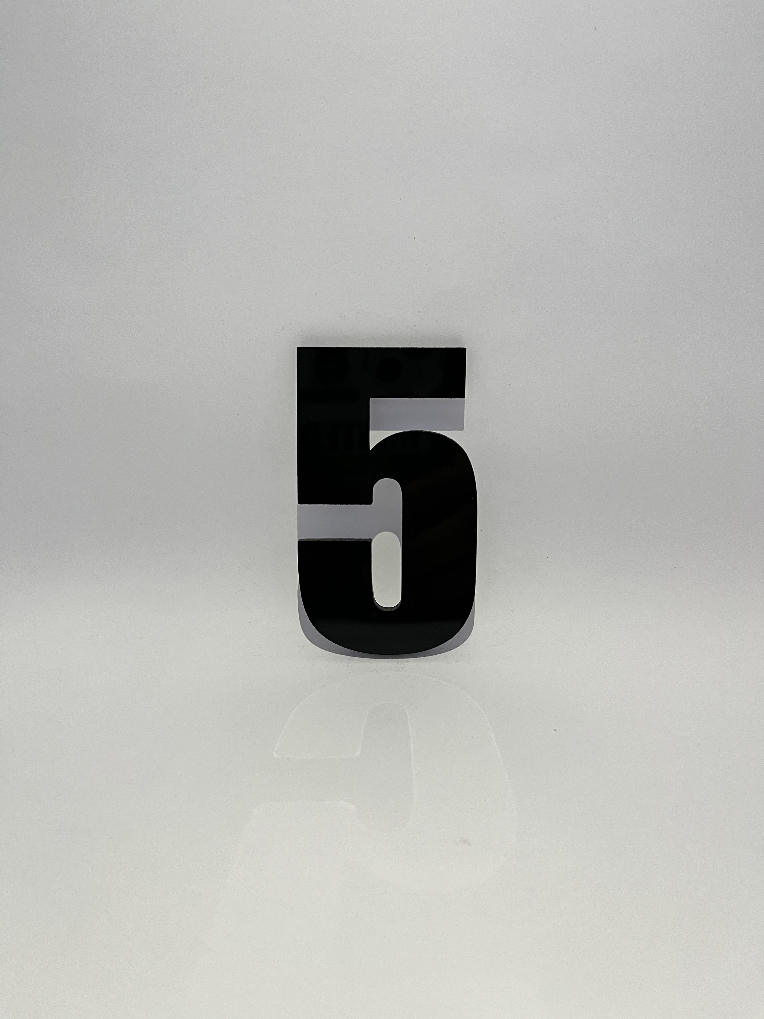 Número Residencial Acrílico - Preto - LG MAIS