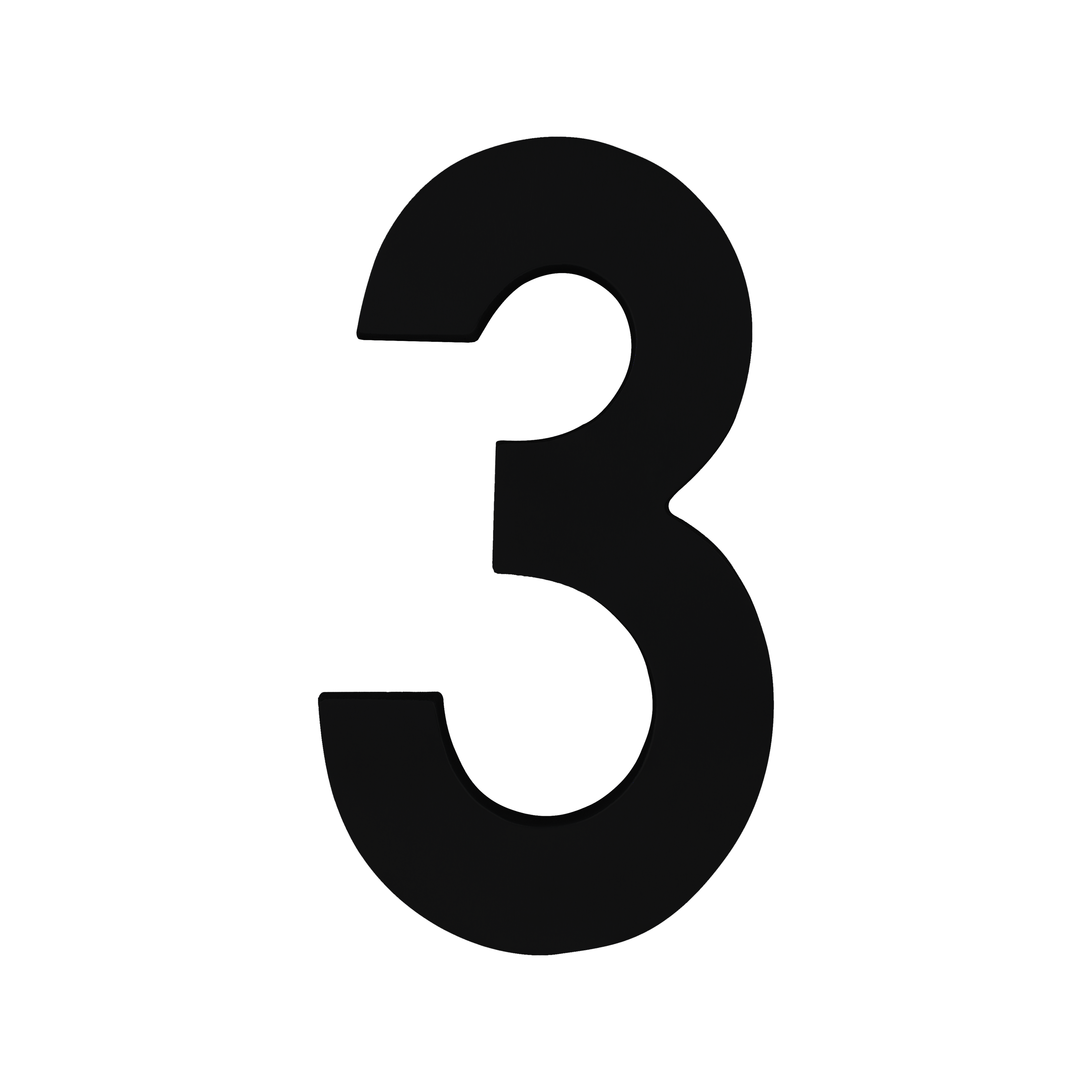 Número Residencial Alumínio - Caixa 3D - LG MAIS