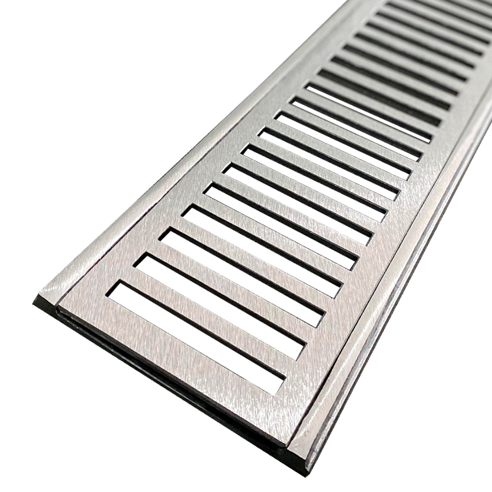 Grelha e Porta Grelha Veicular - Escovado - LG MAIS