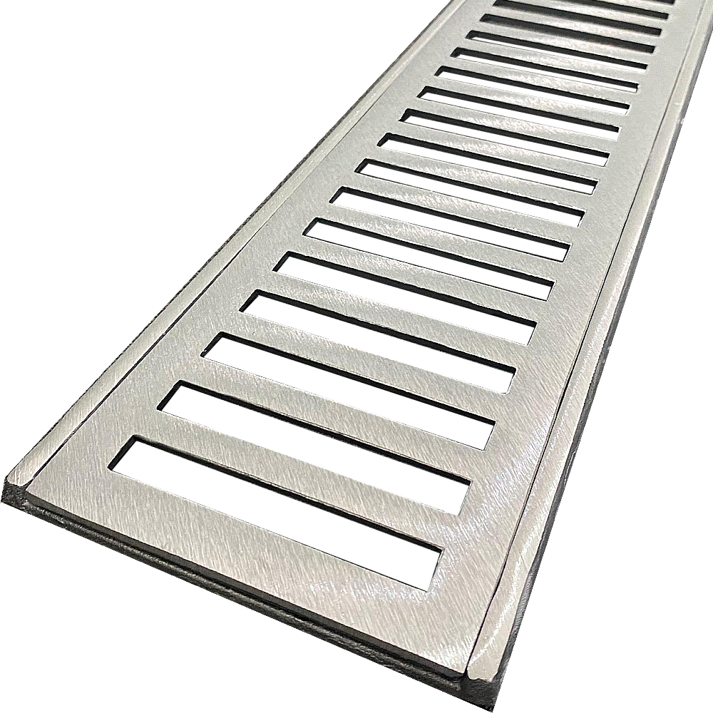 Grelha e Porta Grelha Pedestre - Escovada - LG MAIS