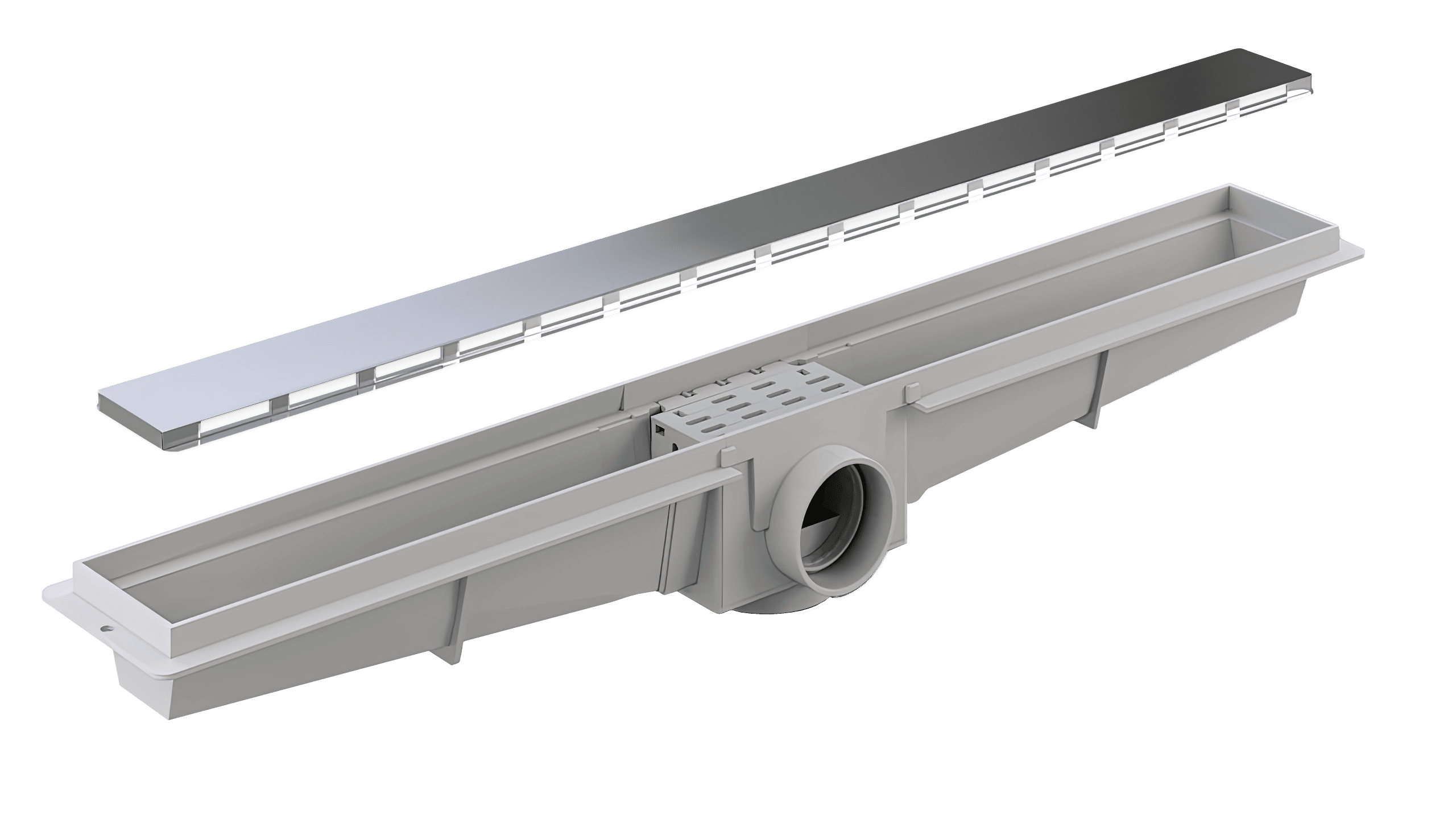 Ralo Linear com Tampa Inox - Flat - LGMAIS